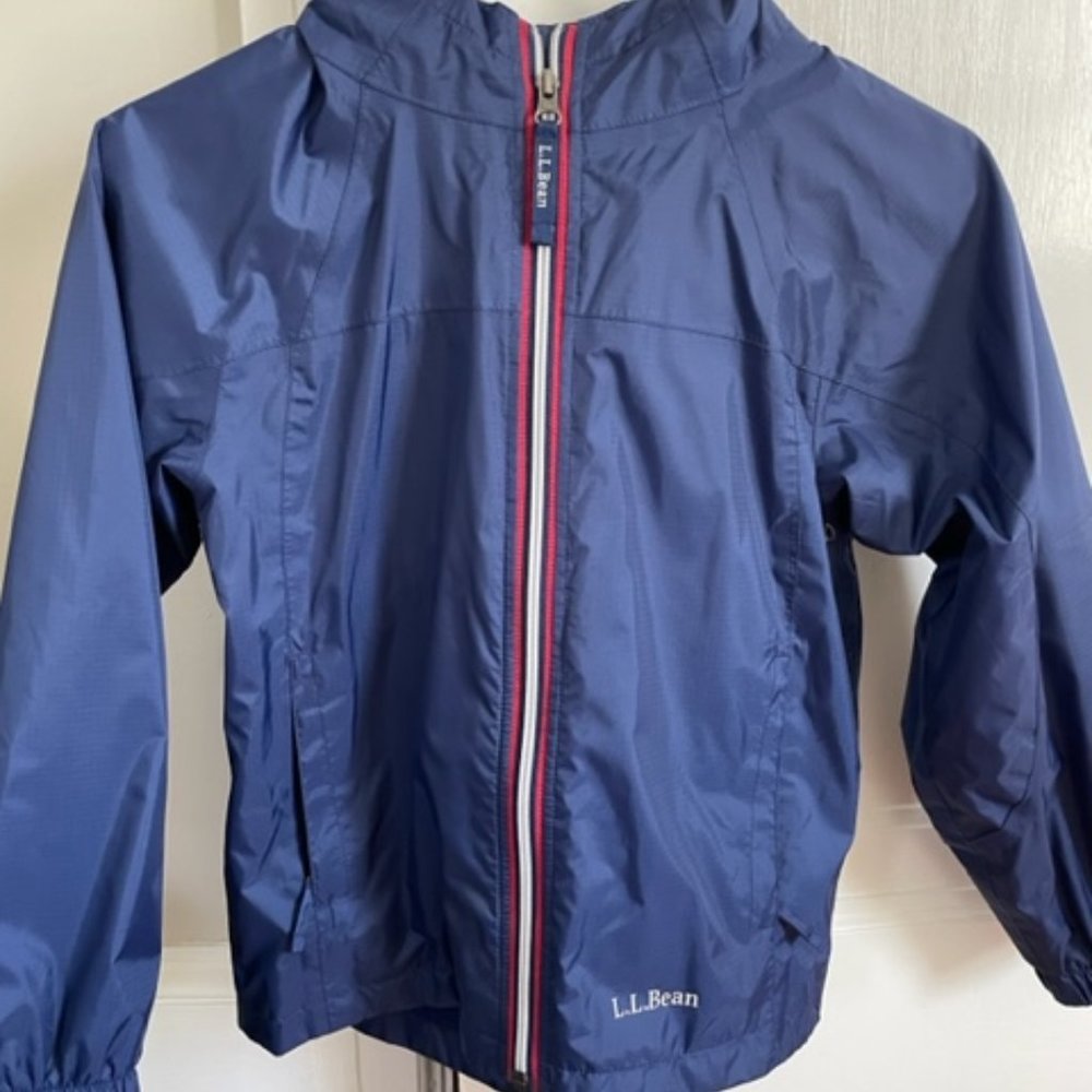 Boys LL Bean Rain Jacket in Navy